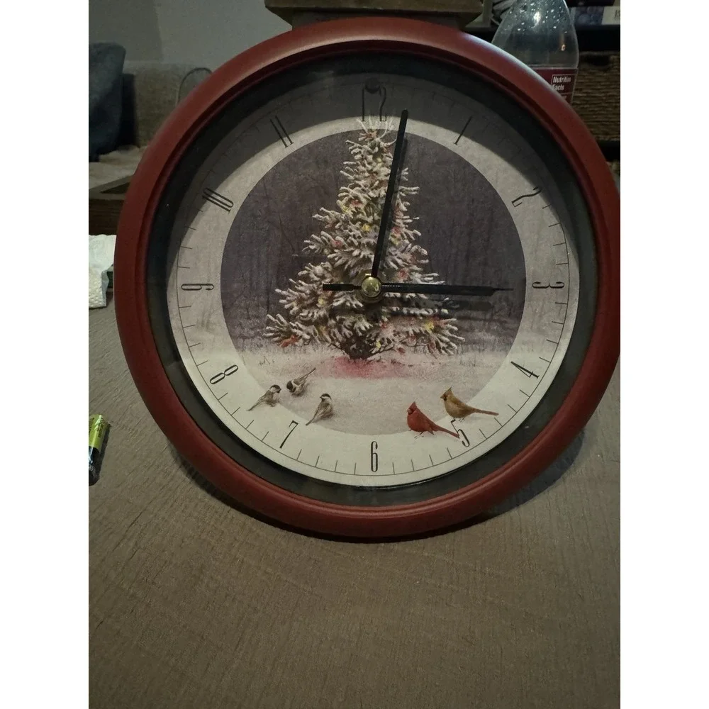 Christmas Carol Wall Clock Mark Feldstein Musical with Box Chimes Hourly Works